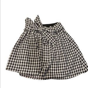 Express Tweed Front-Tie Belt Skirt